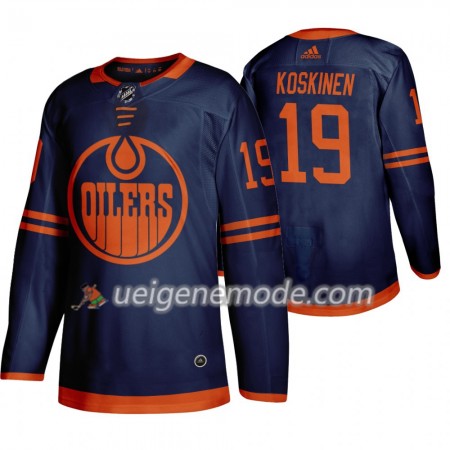 Herren Eishockey Edmonton Oilers Trikot Mikko Koskinen 19 Adidas 2019-2020 Blau Authentic